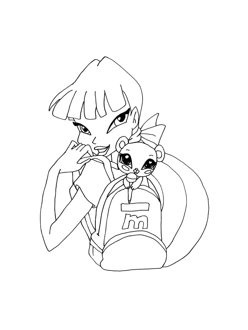 Раскраска винкс (winx) 25