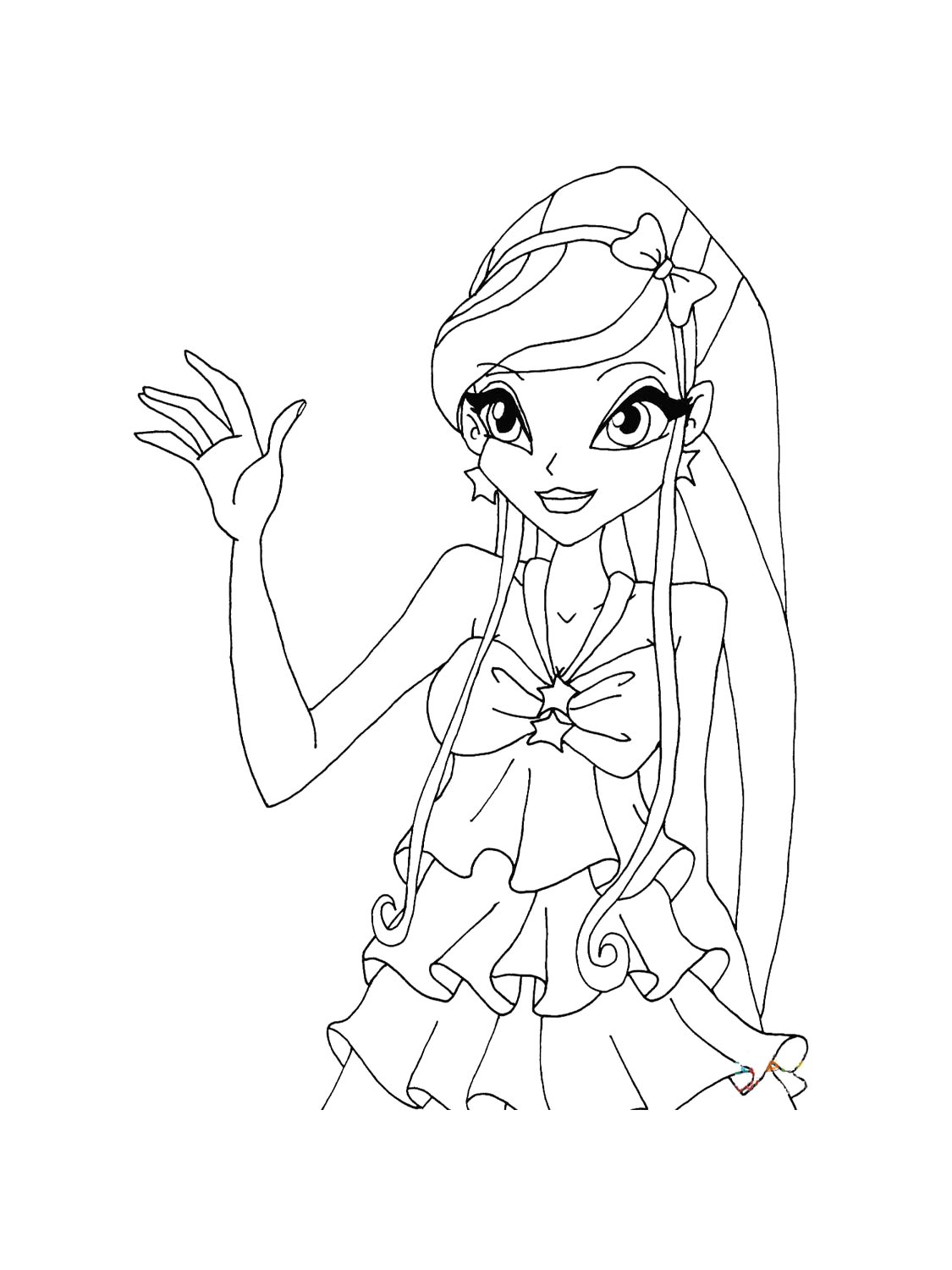 Раскраска винкс (winx) 29