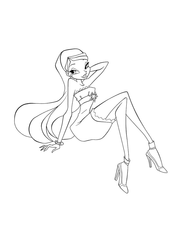 Раскраска винкс (winx) 30
