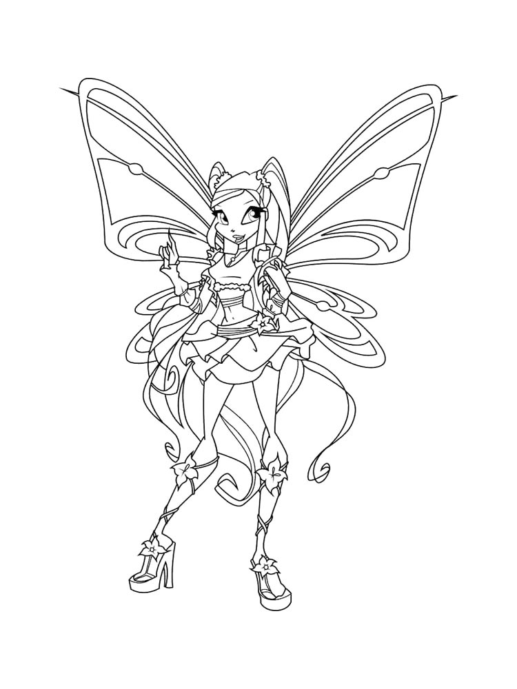Раскраска винкс (winx) 32