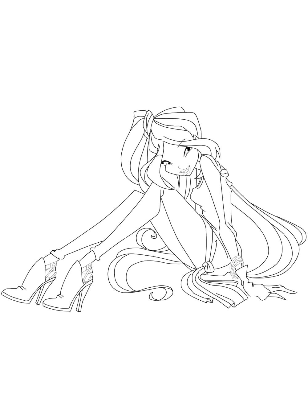 Раскраска винкс (winx) 33