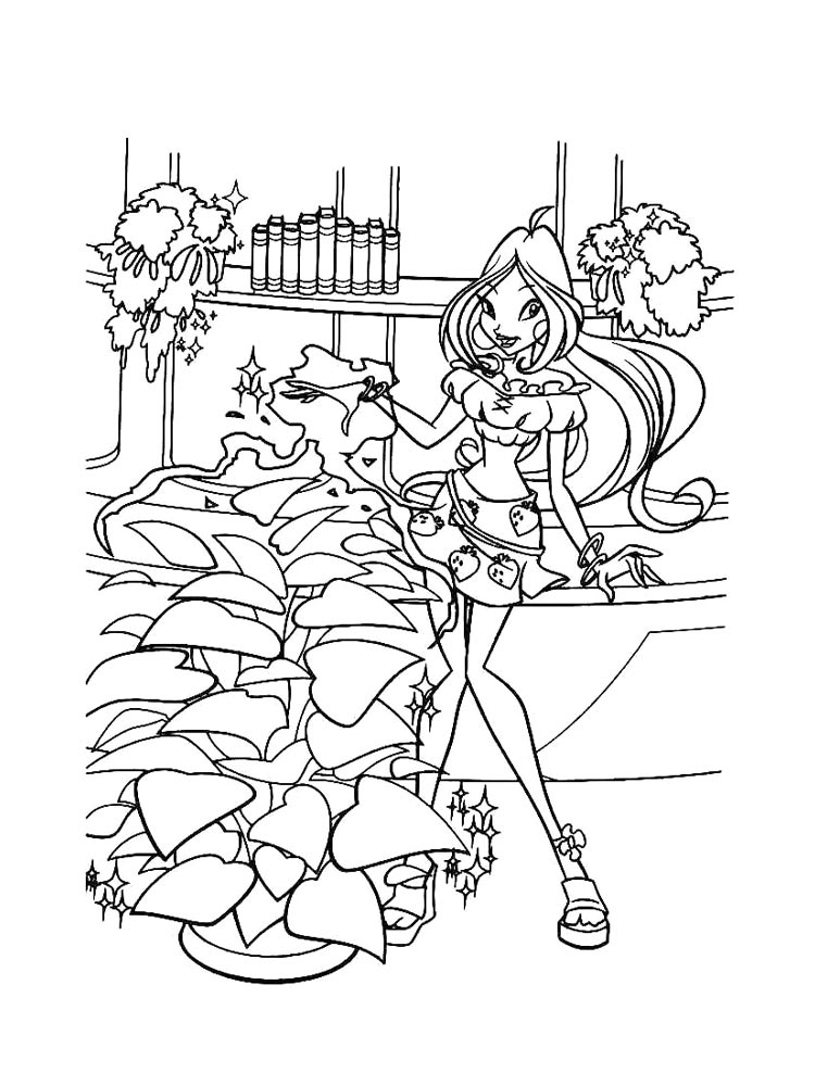 Раскраска винкс (winx) 34