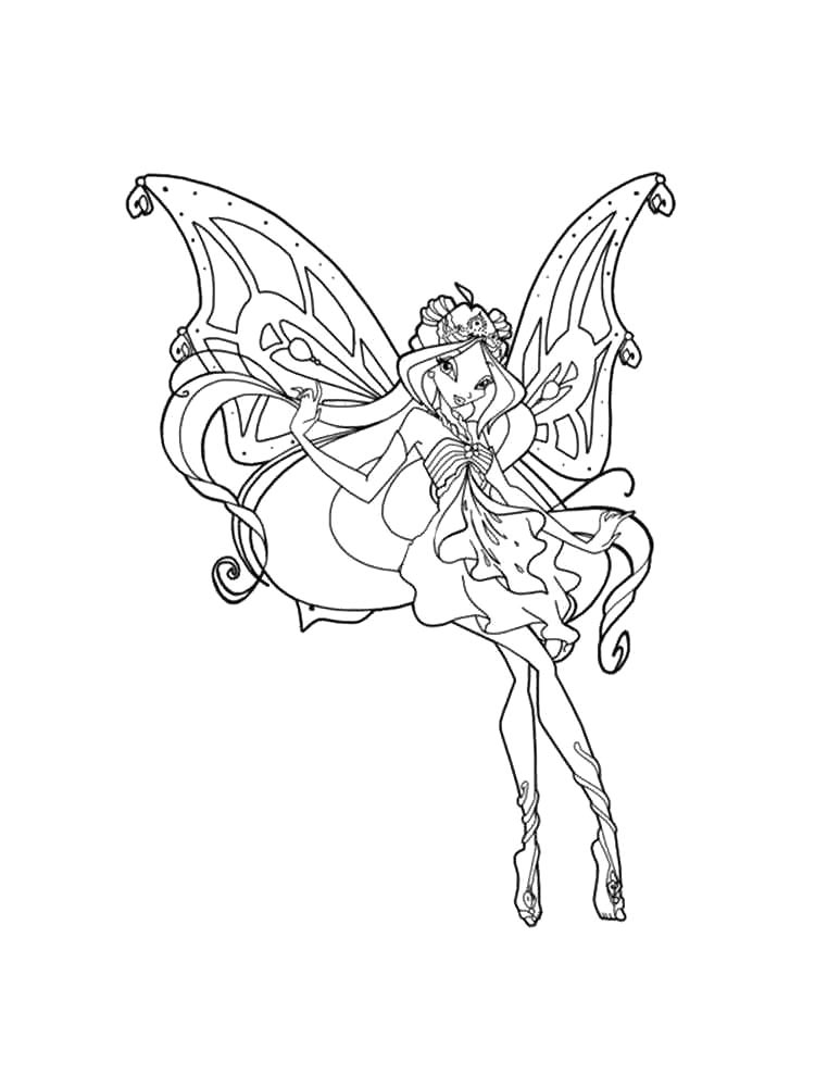 Раскраска винкс (winx) 35