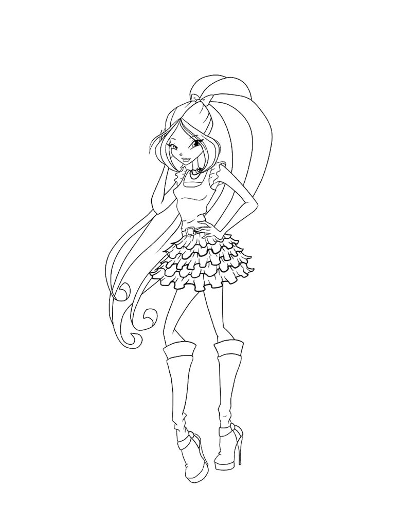 Раскраска винкс (winx) 5