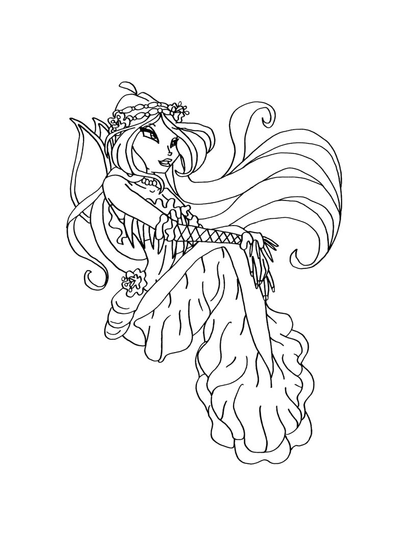 Раскраска винкс (winx)
