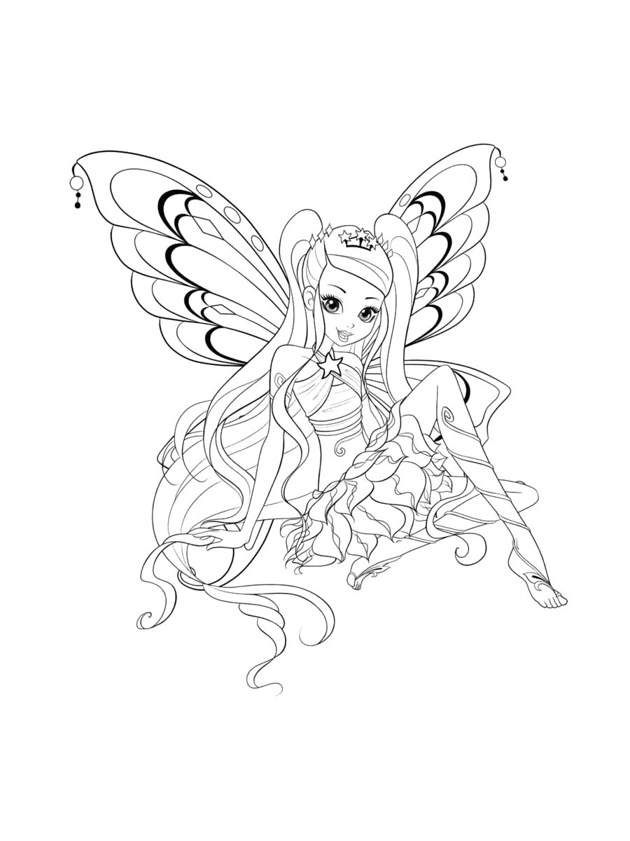 Раскраска винкс (winx) 9