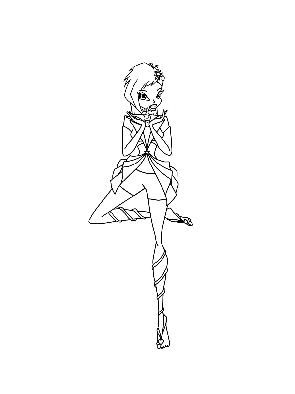 Раскраска винкс (winx) для детей 18