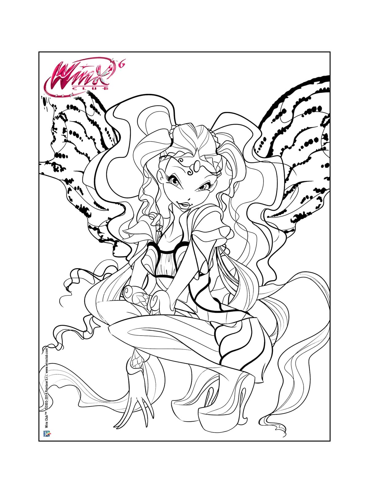 Раскраска винкс (winx) для детей 21
