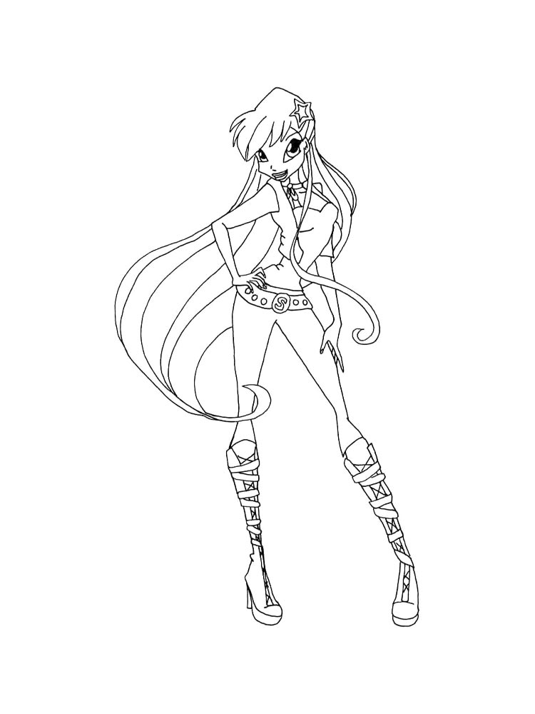 Раскраска винкс (winx) для детей 23