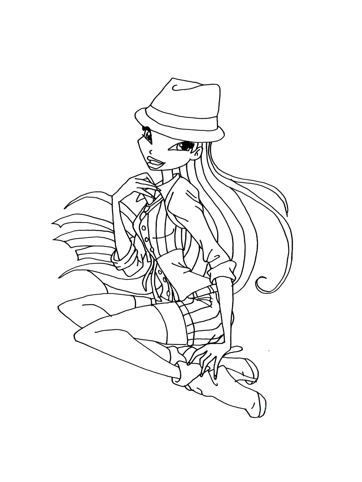Раскраска винкс (winx) для детей 25