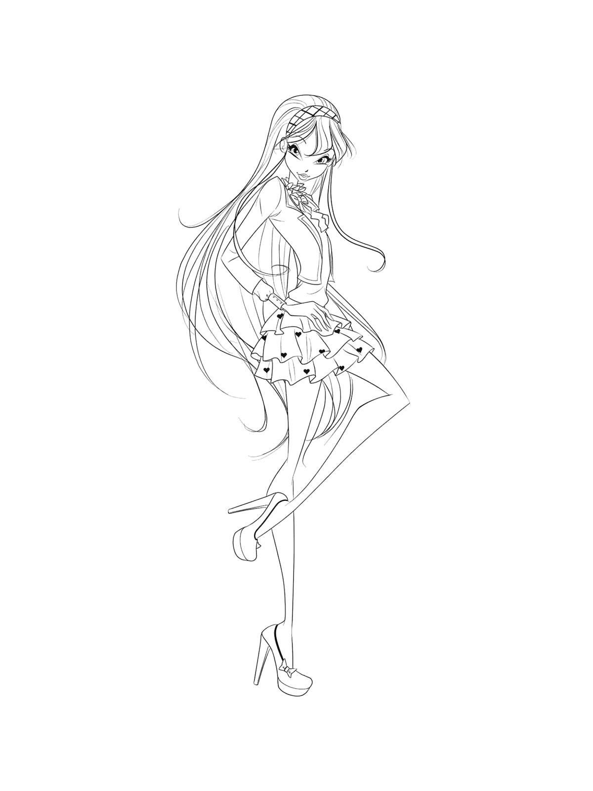 Раскраска винкс (winx) для детей 29