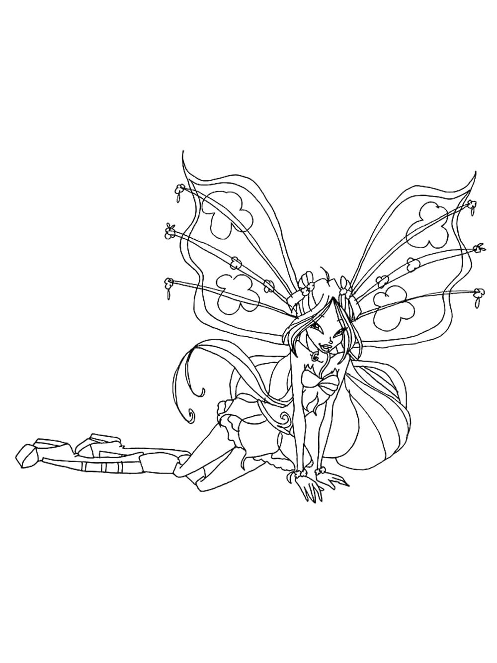 Раскраска винкс (winx) для детей 33