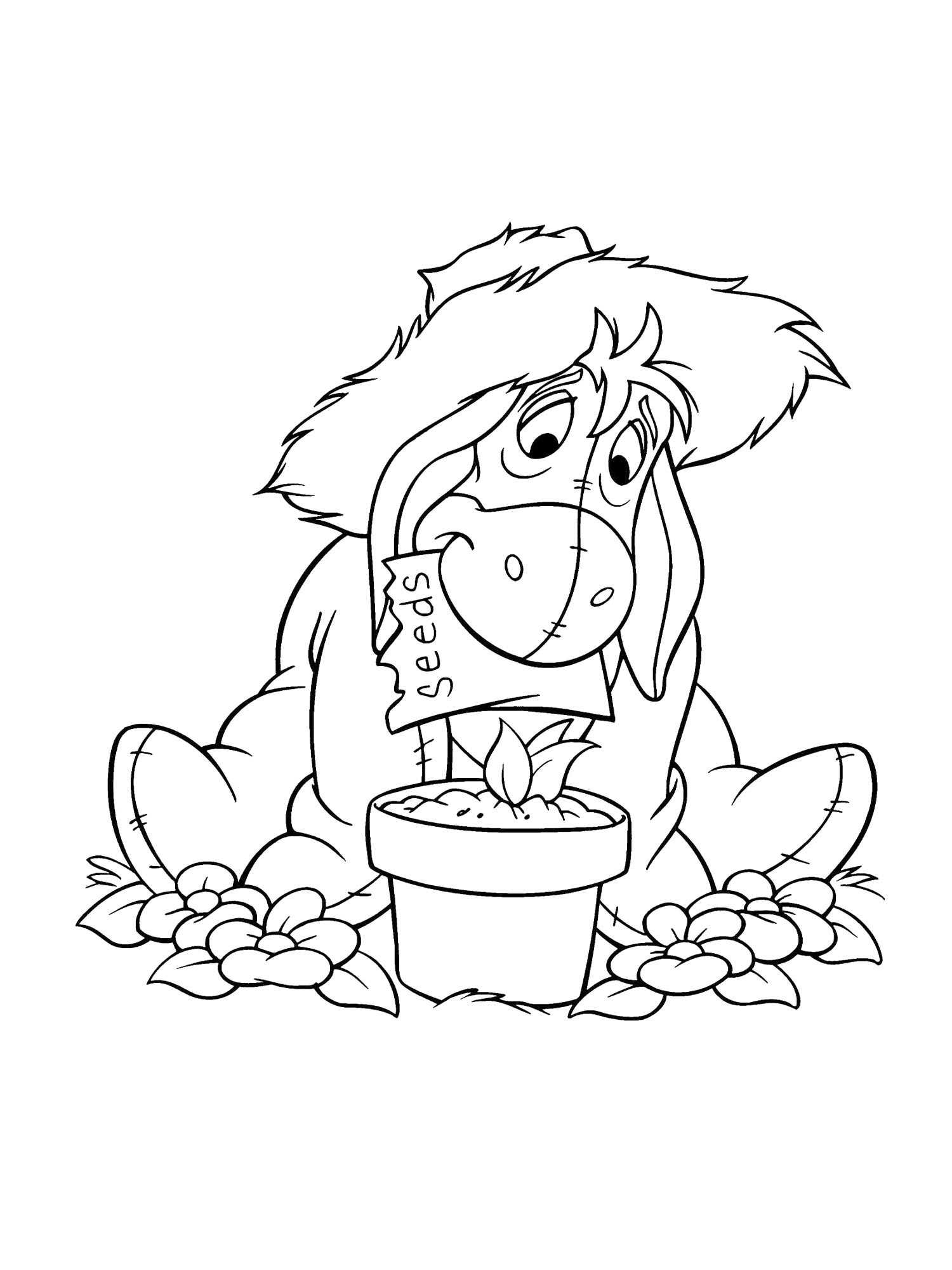 Раскраска винни пух 10