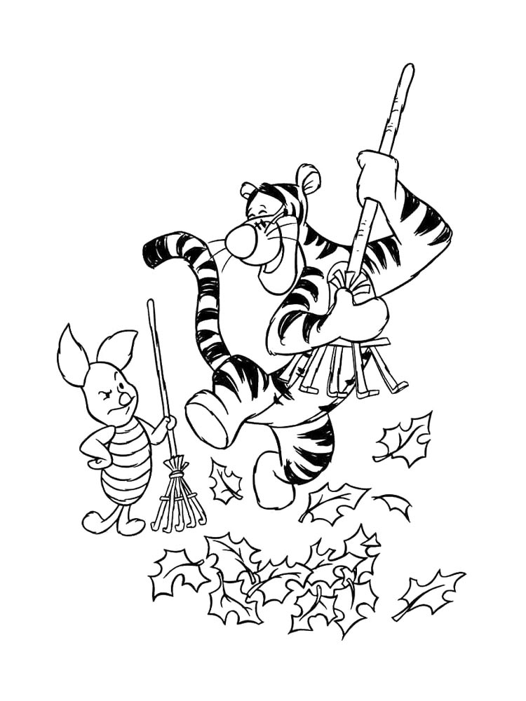 Раскраска винни пух для детей 2