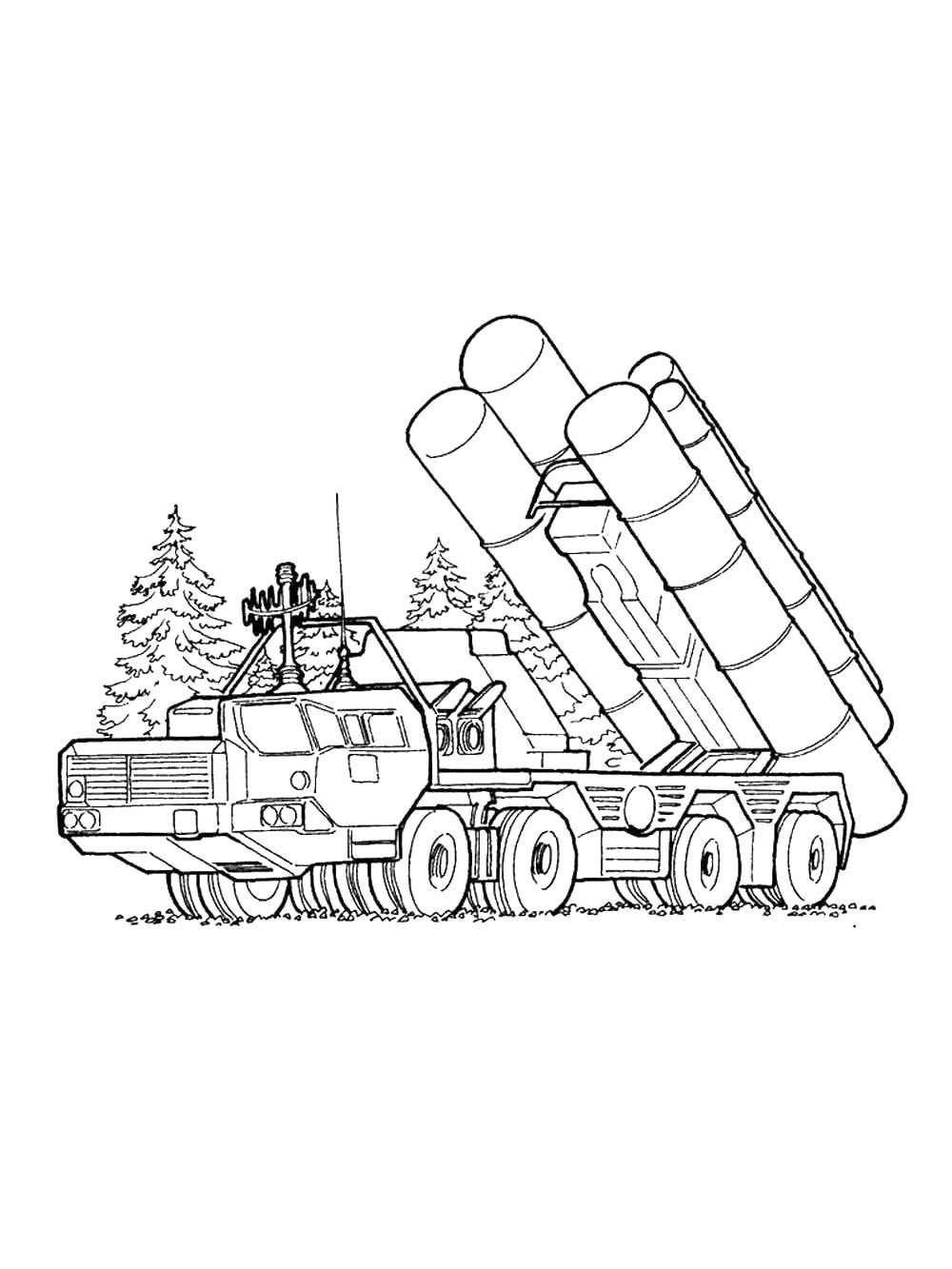 Раскраска Военные 2