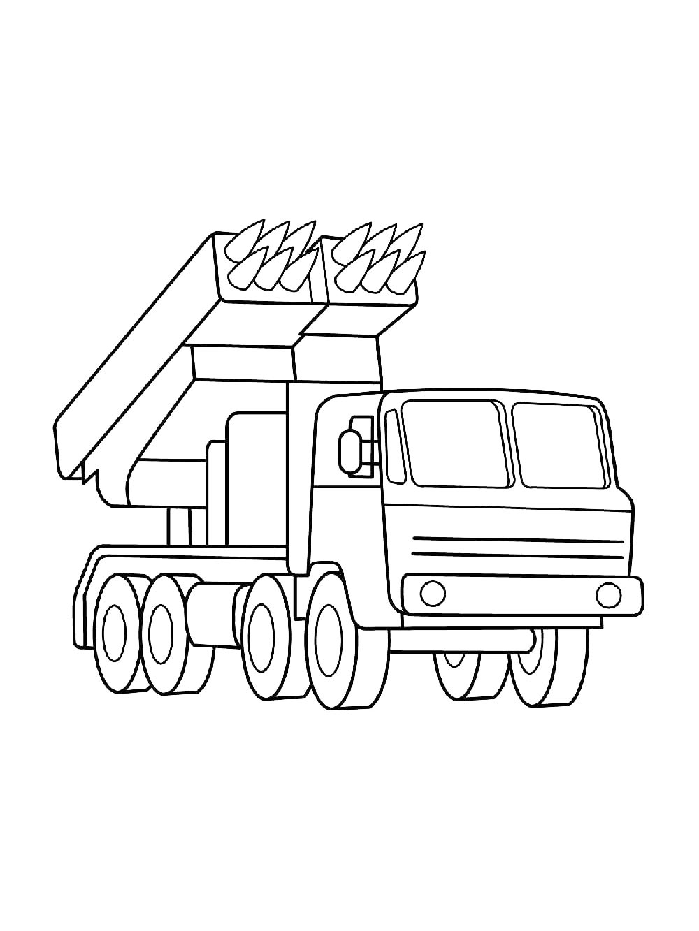 Раскраска Военные машины 2