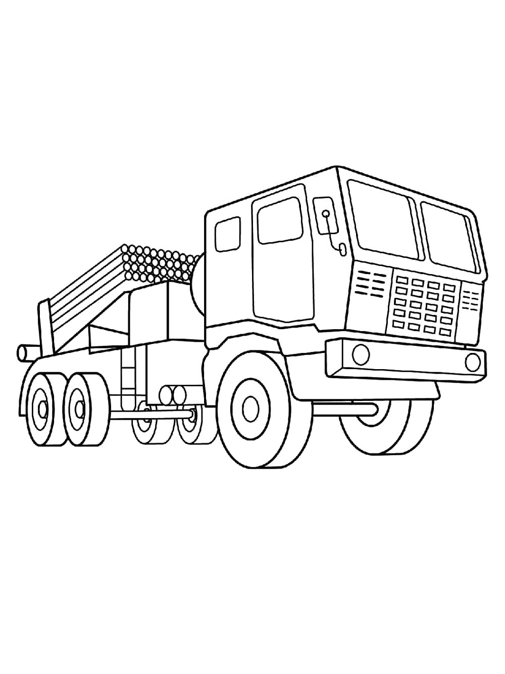 Раскраска Военные машины 2