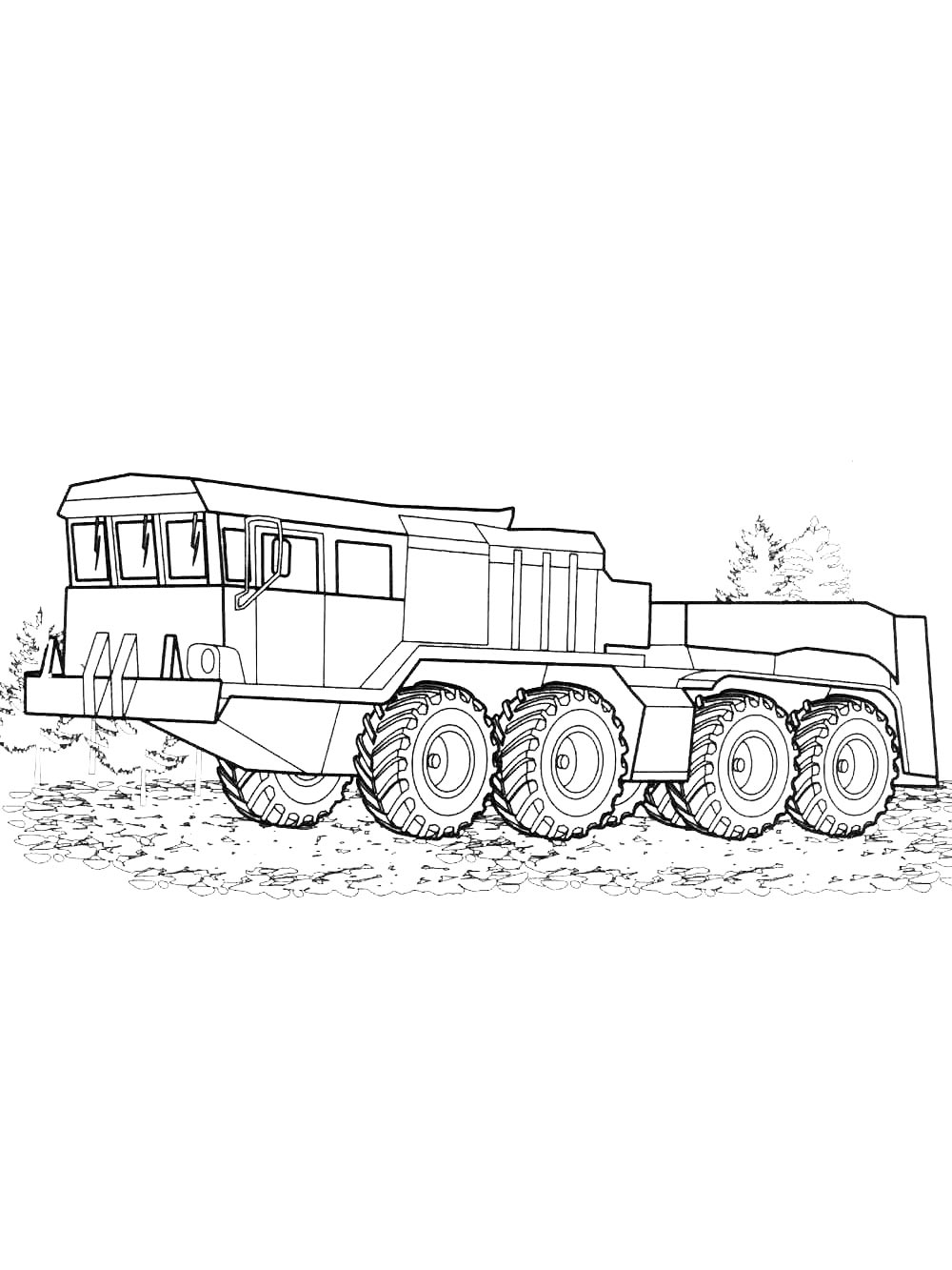 Раскраска Военные машины 2