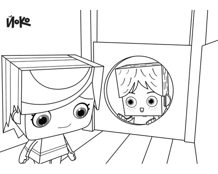 Раскраска Йоко