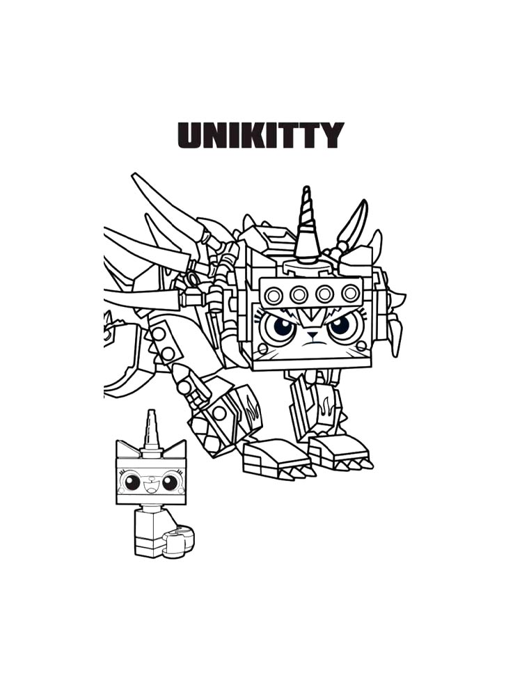 Раскраска Юникитти 2