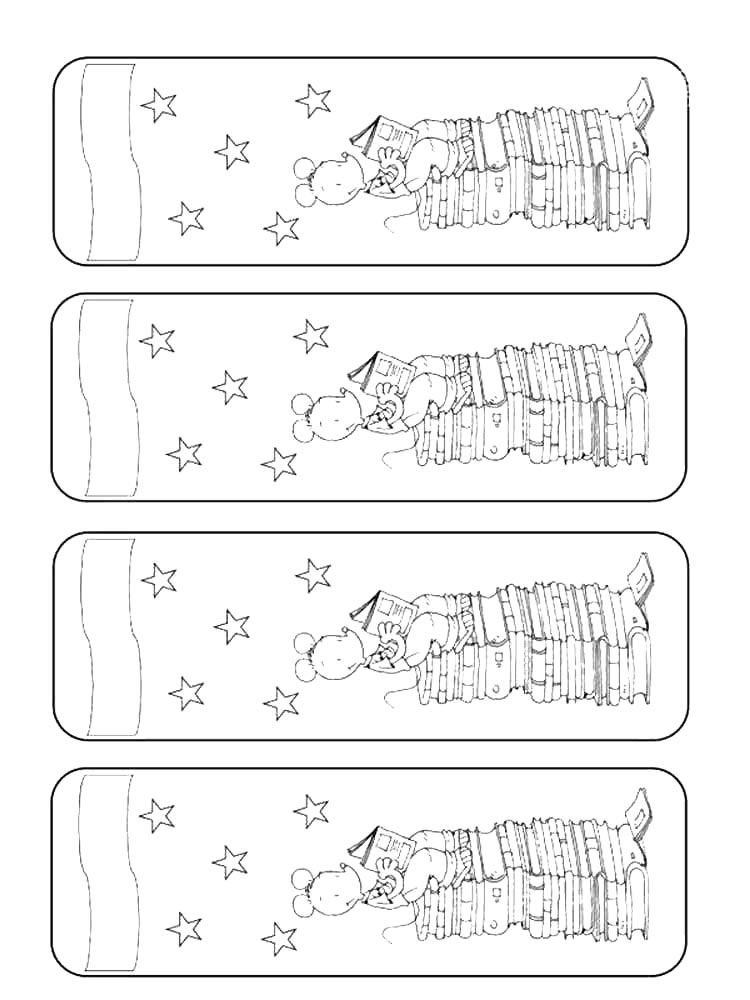 Раскраска Закладка 2