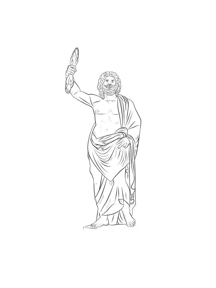 Раскраска Зевс 2