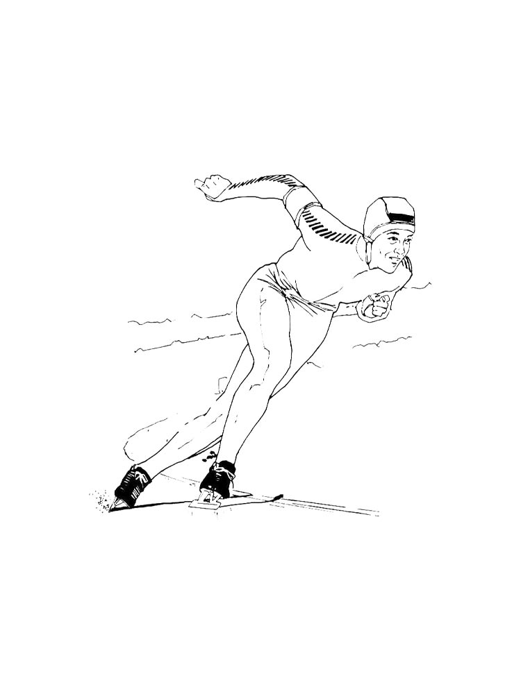 Раскраска Зимний вид спорта 2