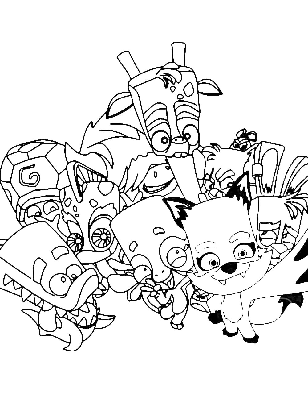 Раскраска Zooba 2