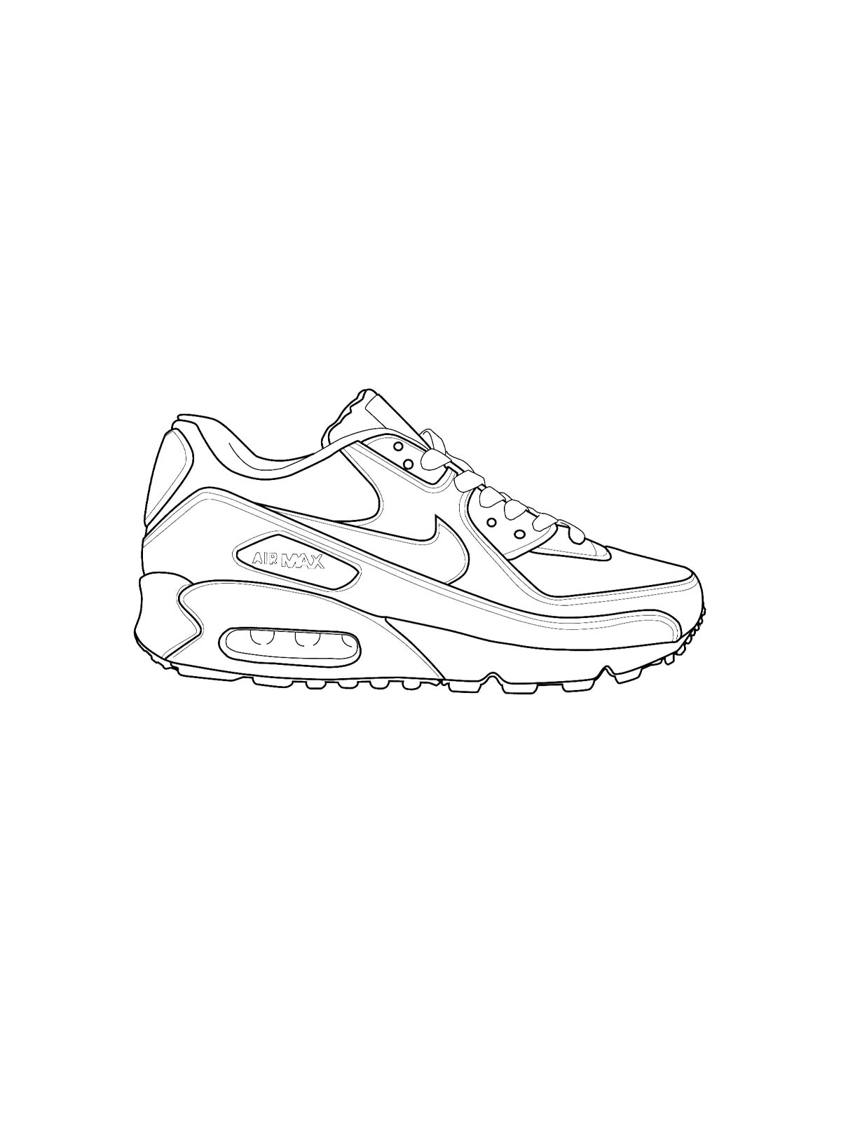 Раскраски air jordan рисунок для раскрашивания