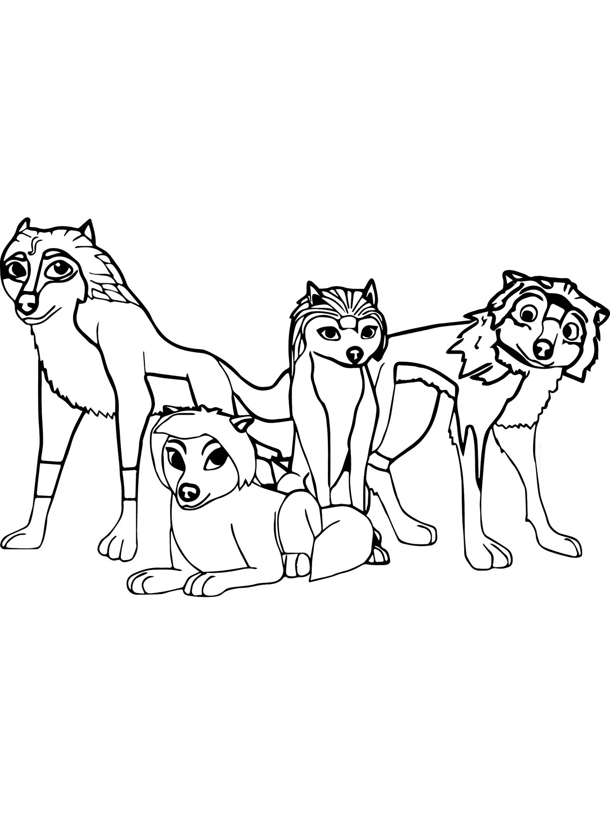 Раскраски альфа и омега черно-белая раскраска