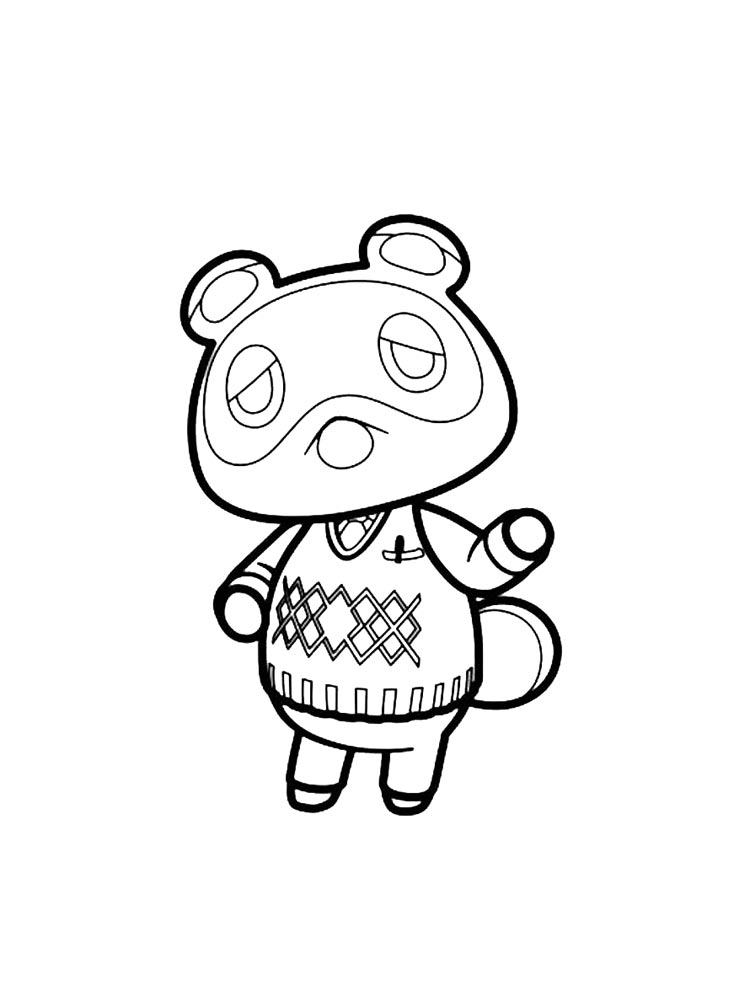 Раскраски animal crossing для раскрашивания 2