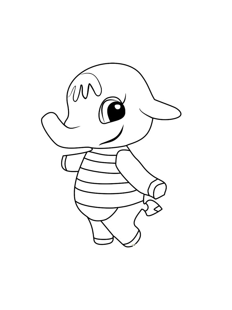 Раскраски animal crossing для раскрашивания 4