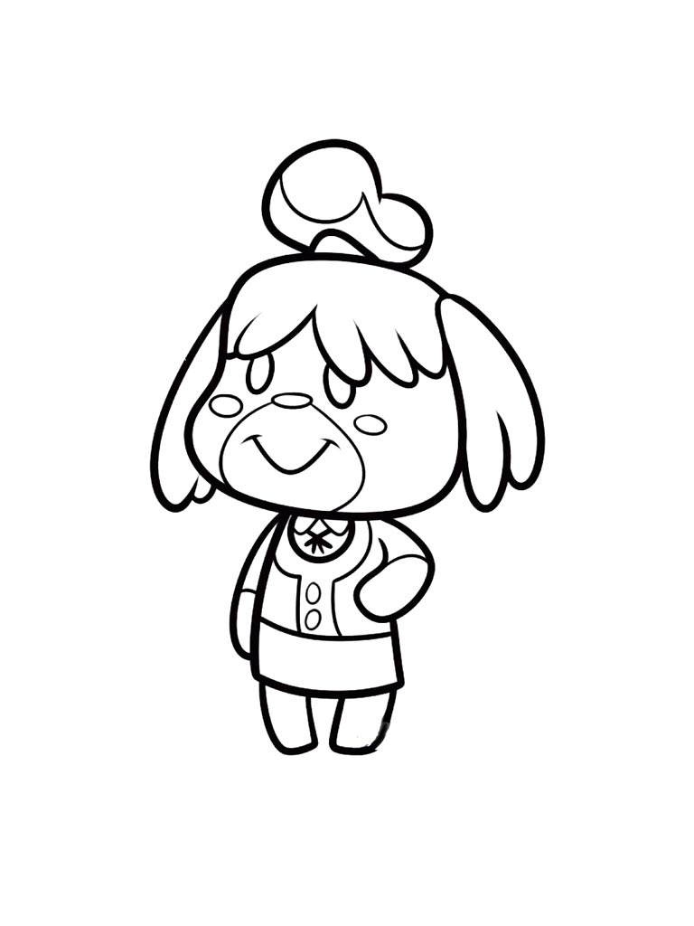 Раскраски animal crossing для раскрашивания