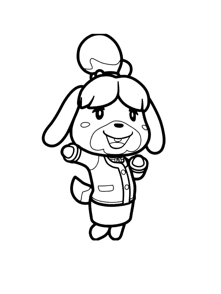 Раскраски animal crossing для раскрашивания 6