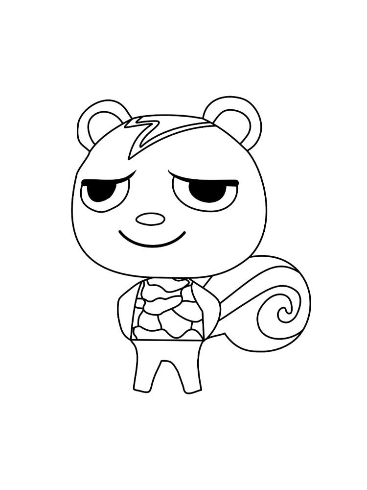 Раскраски animal crossing для раскрашивания 8