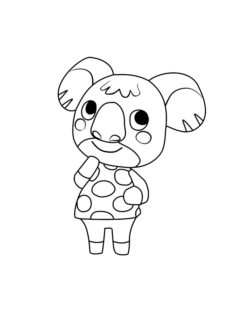 Раскраски animal crossing для раскрашивания 9