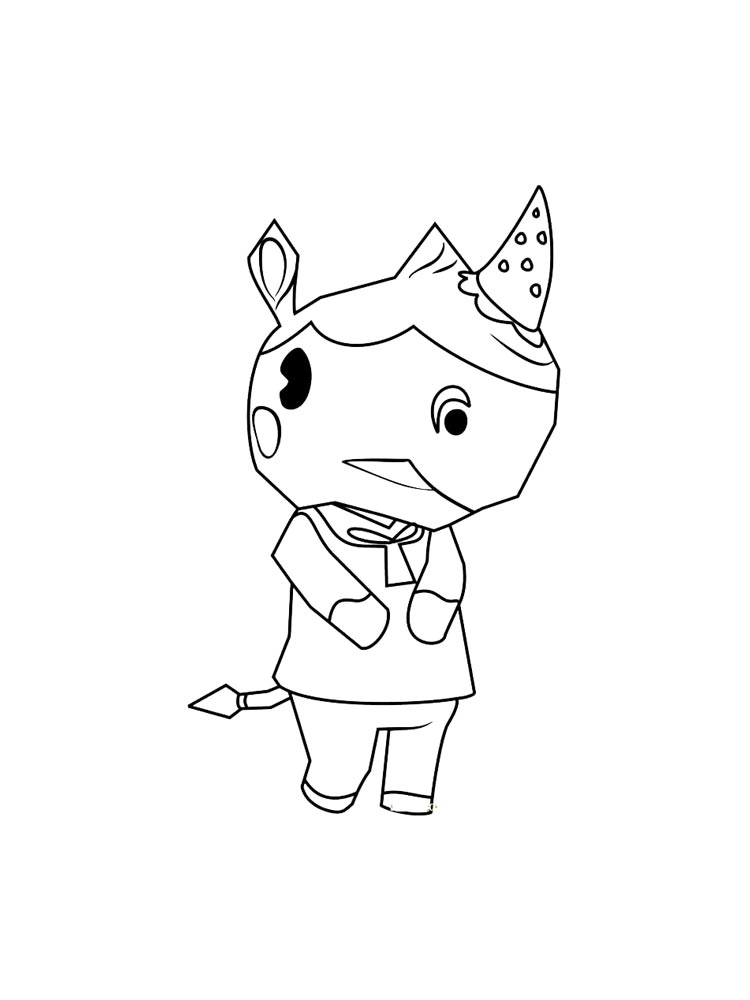 Раскраски animal crossing картинка для раскрашивания