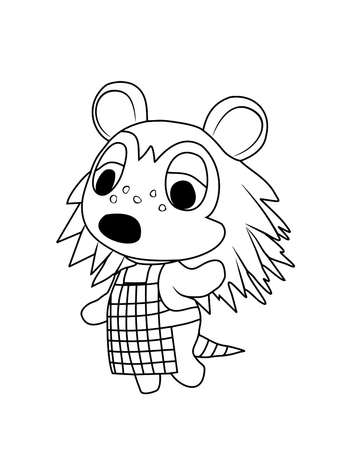 Раскраски animal crossing картинка для раскрашивания 6