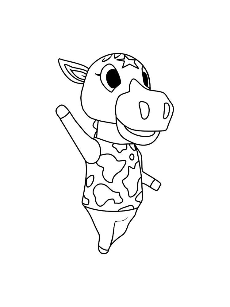 Раскраски animal crossing рисунок для раскрашивания 3