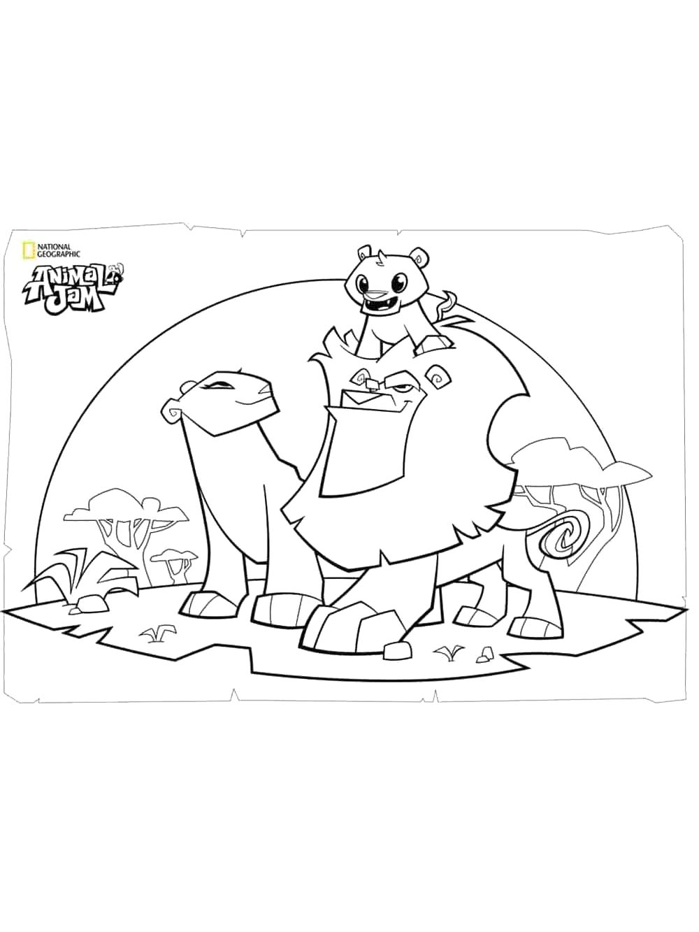 Раскраски animal jam для раскрашивания 5