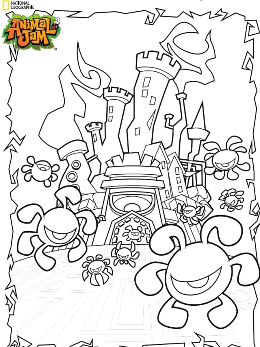 Раскраски animal jam раскраска для детей 2