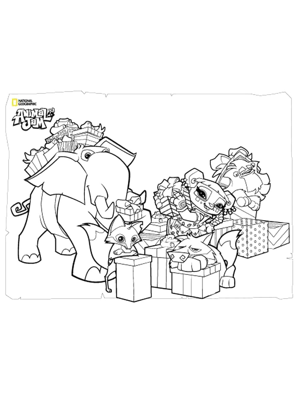 Раскраски animal jam раскраска для детей 3