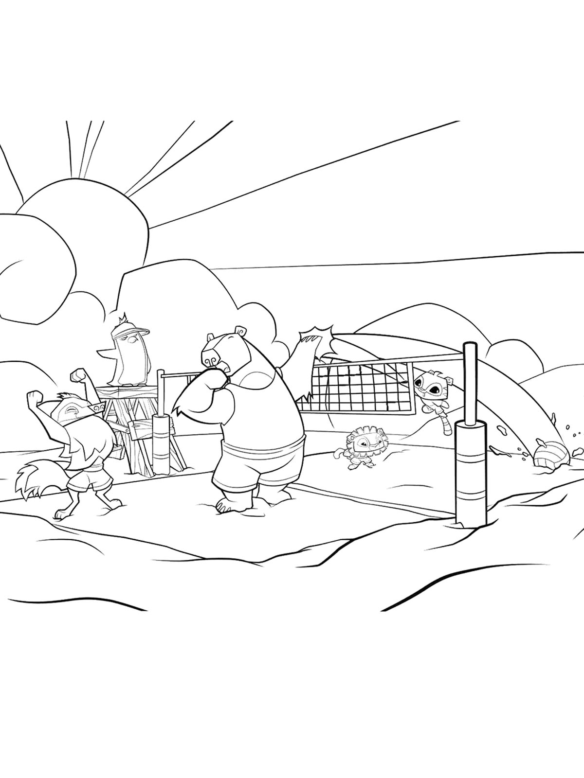 Раскраски animal jam рисунок для раскрашивания 2