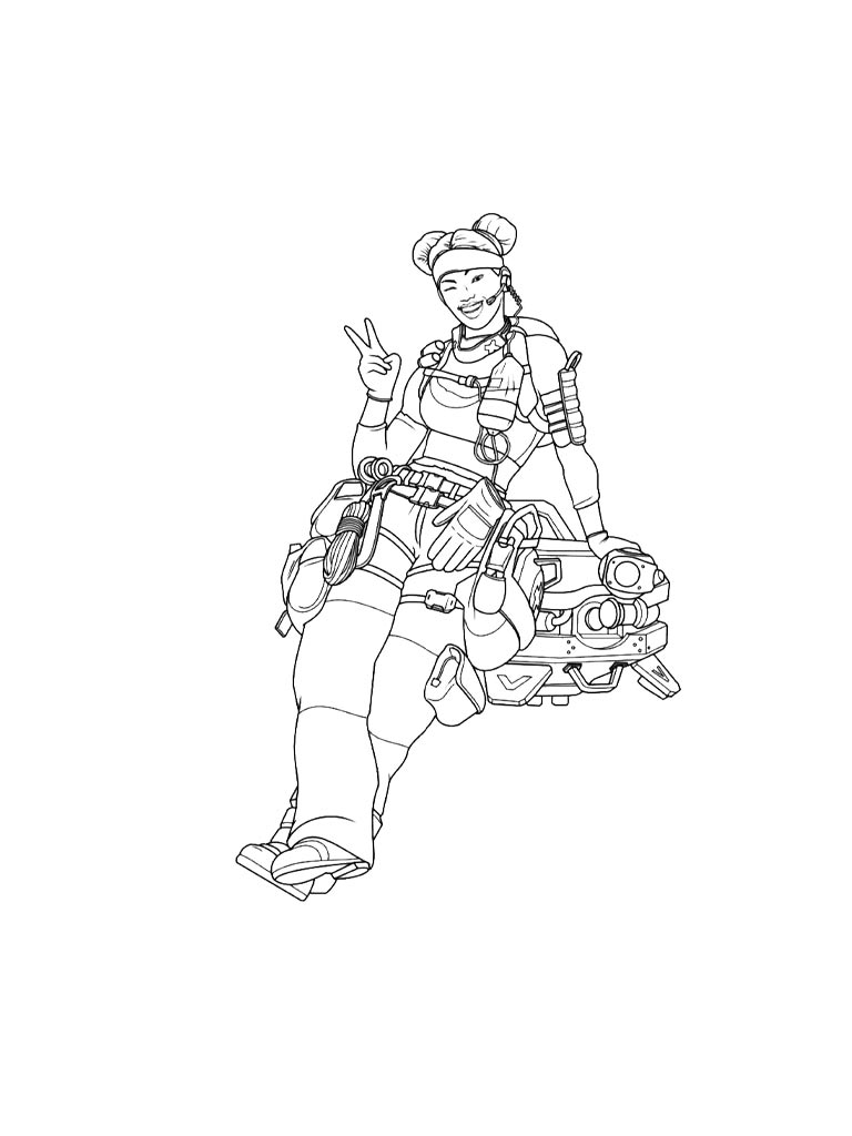 Раскраски apex legends для раскрашивания 2