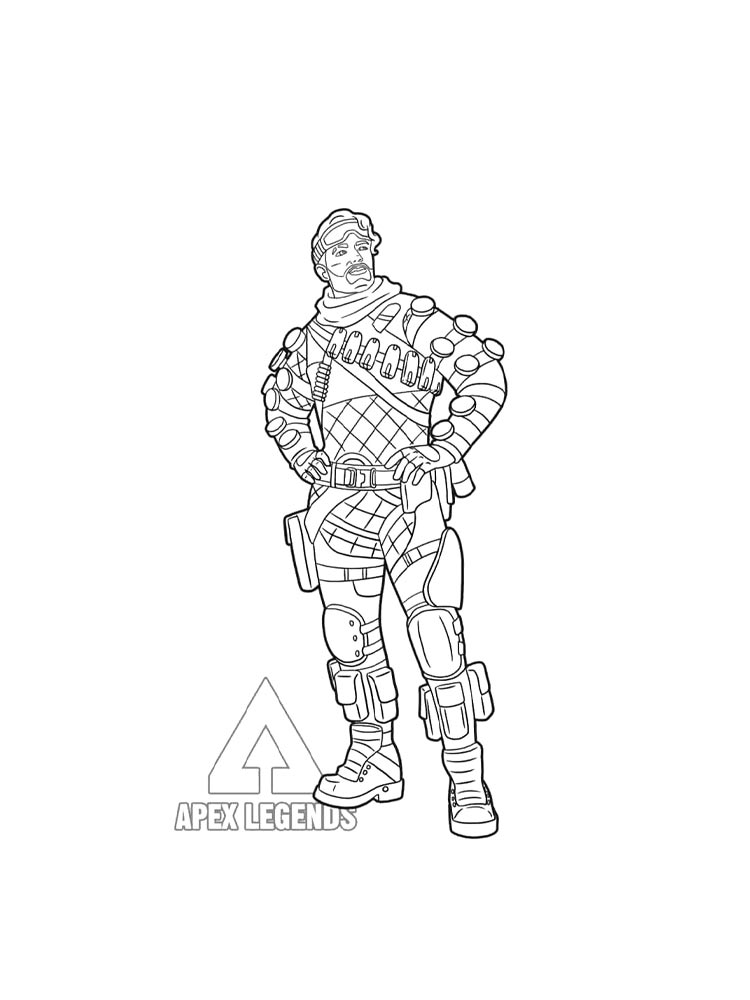 Раскраски apex legends для раскрашивания 4