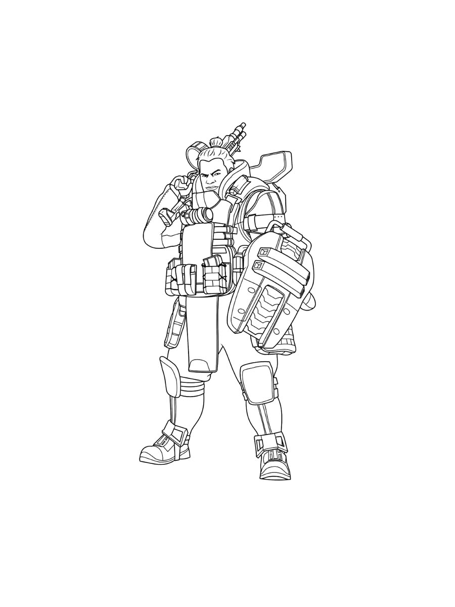 Раскраски apex legends картинка для раскрашивания