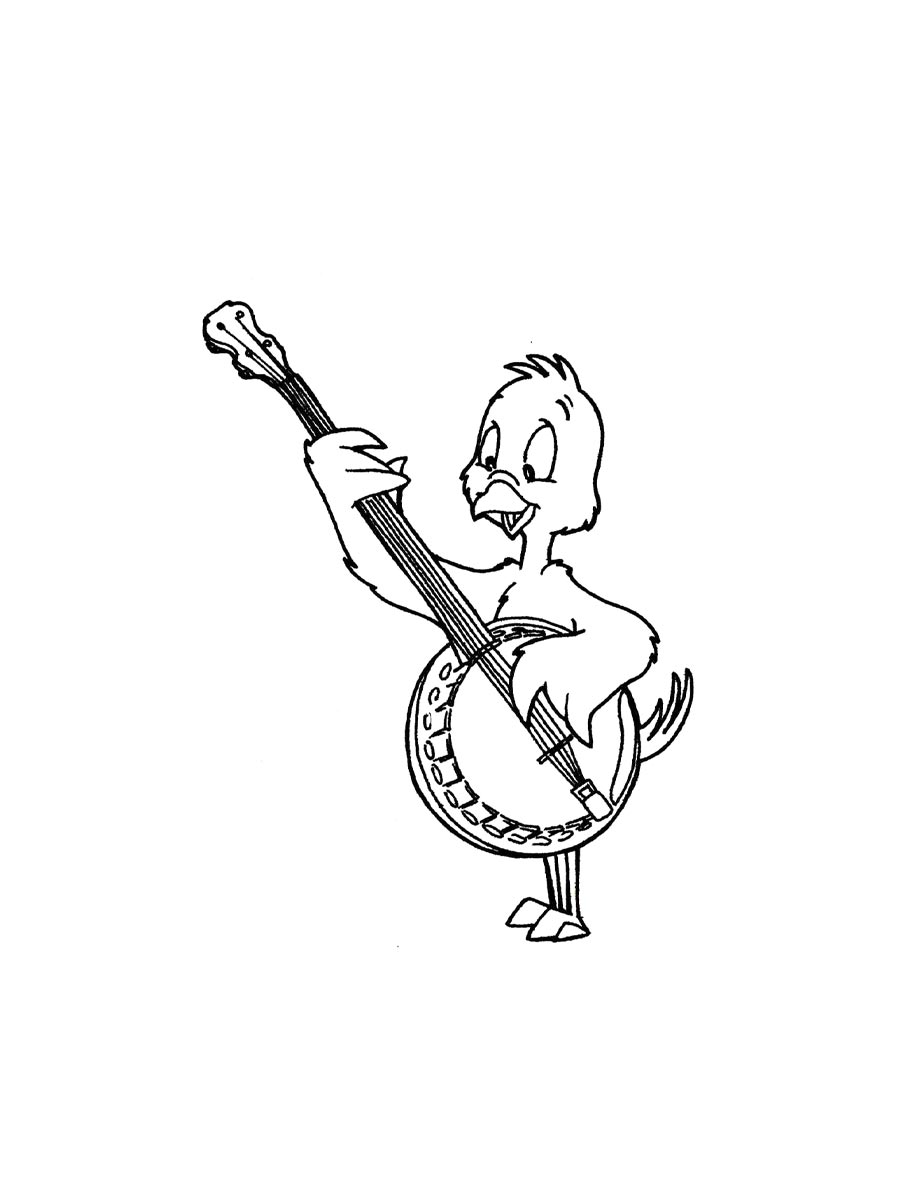 Раскраски банджо раскраска для детей