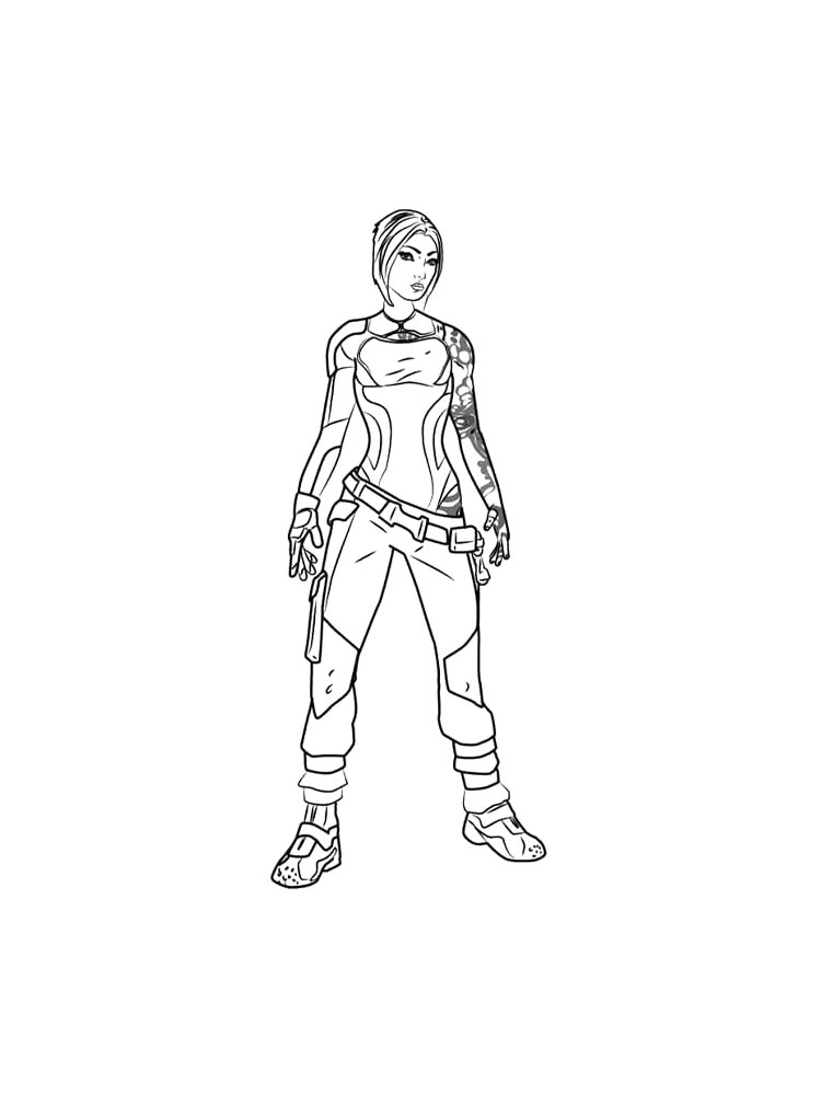 Раскраски borderlands рисунок для раскрашивания