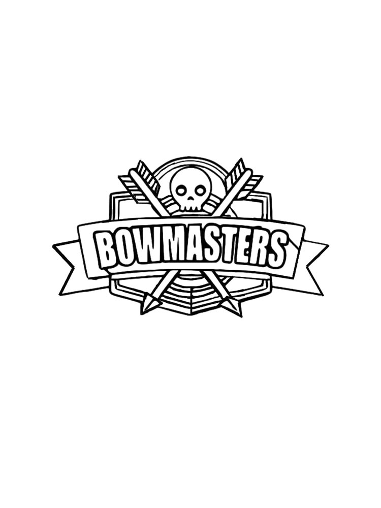 Раскраски bowmasters рисунок для раскрашивания