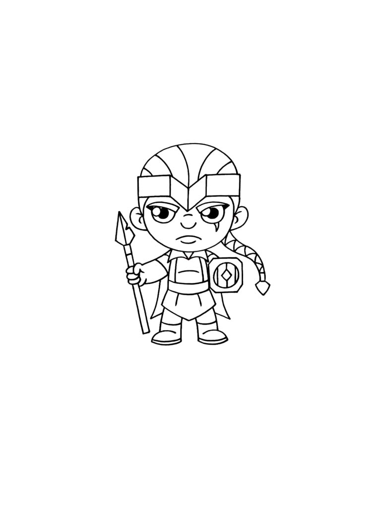Раскраски clash of clans рисунок для раскрашивания 2